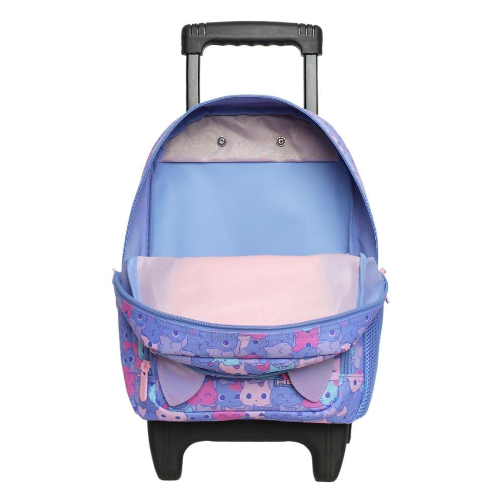 Mochila Infantil Niña Winner Meow Lila Head-2
