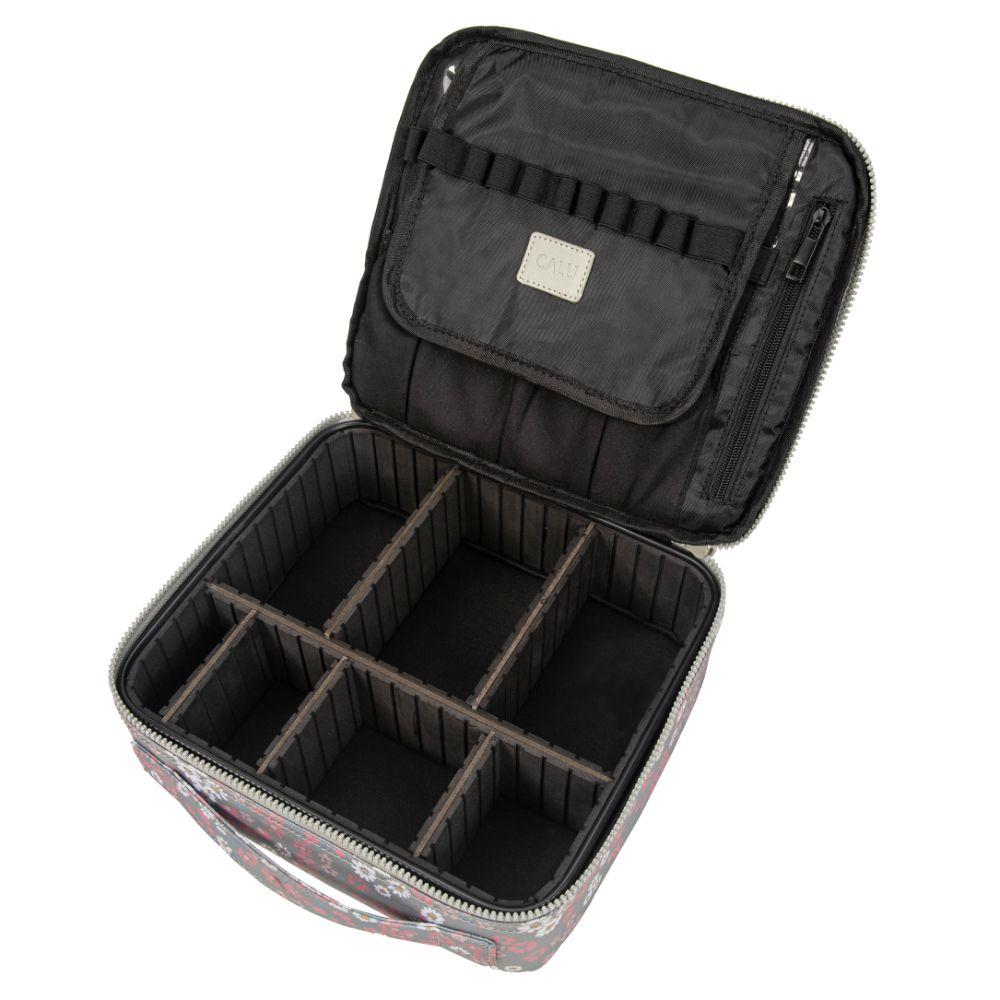 Cosmetiquero Rígido Wonder Flores Menta Calu-4