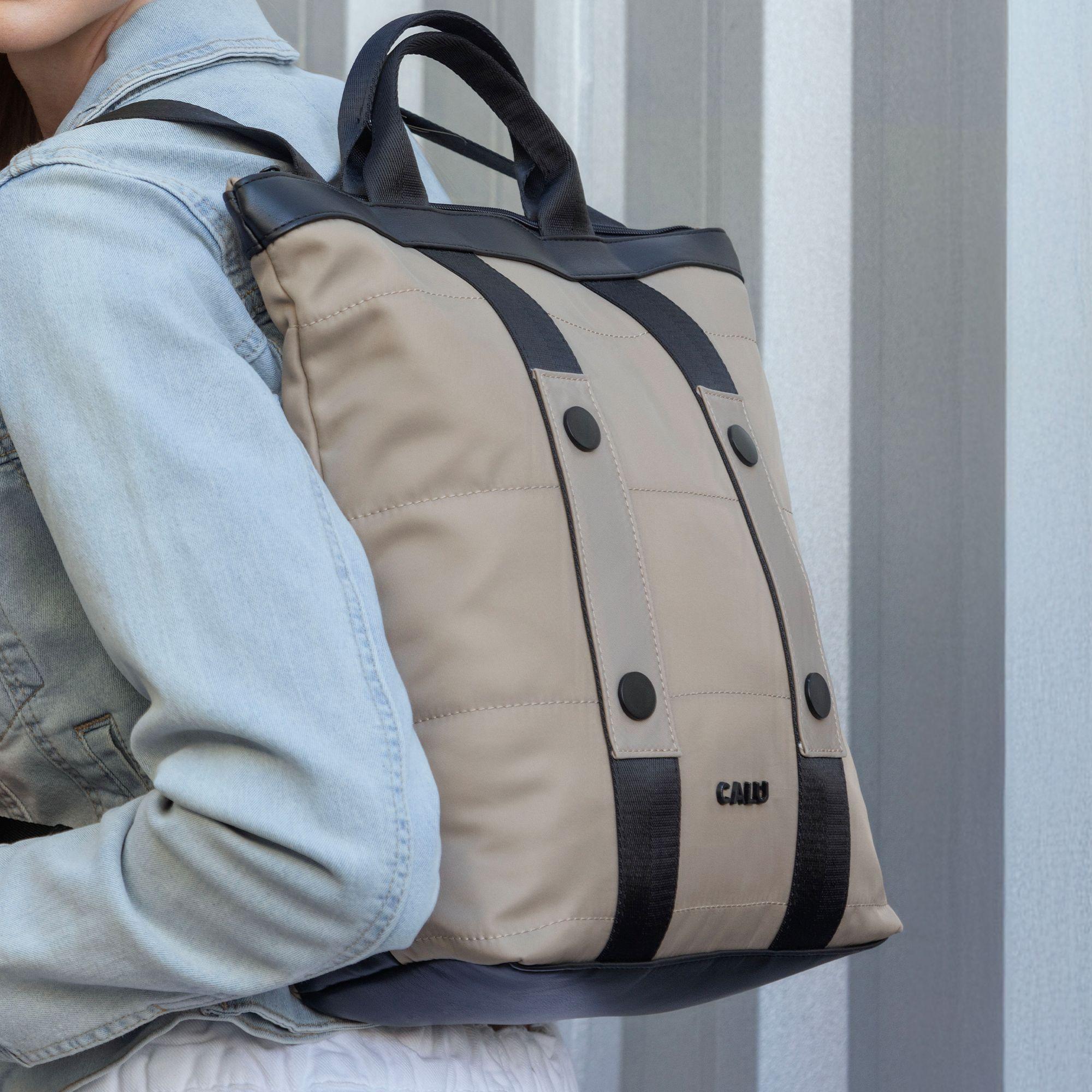 Mochila Portanotebook Martina Taupe Calu-7