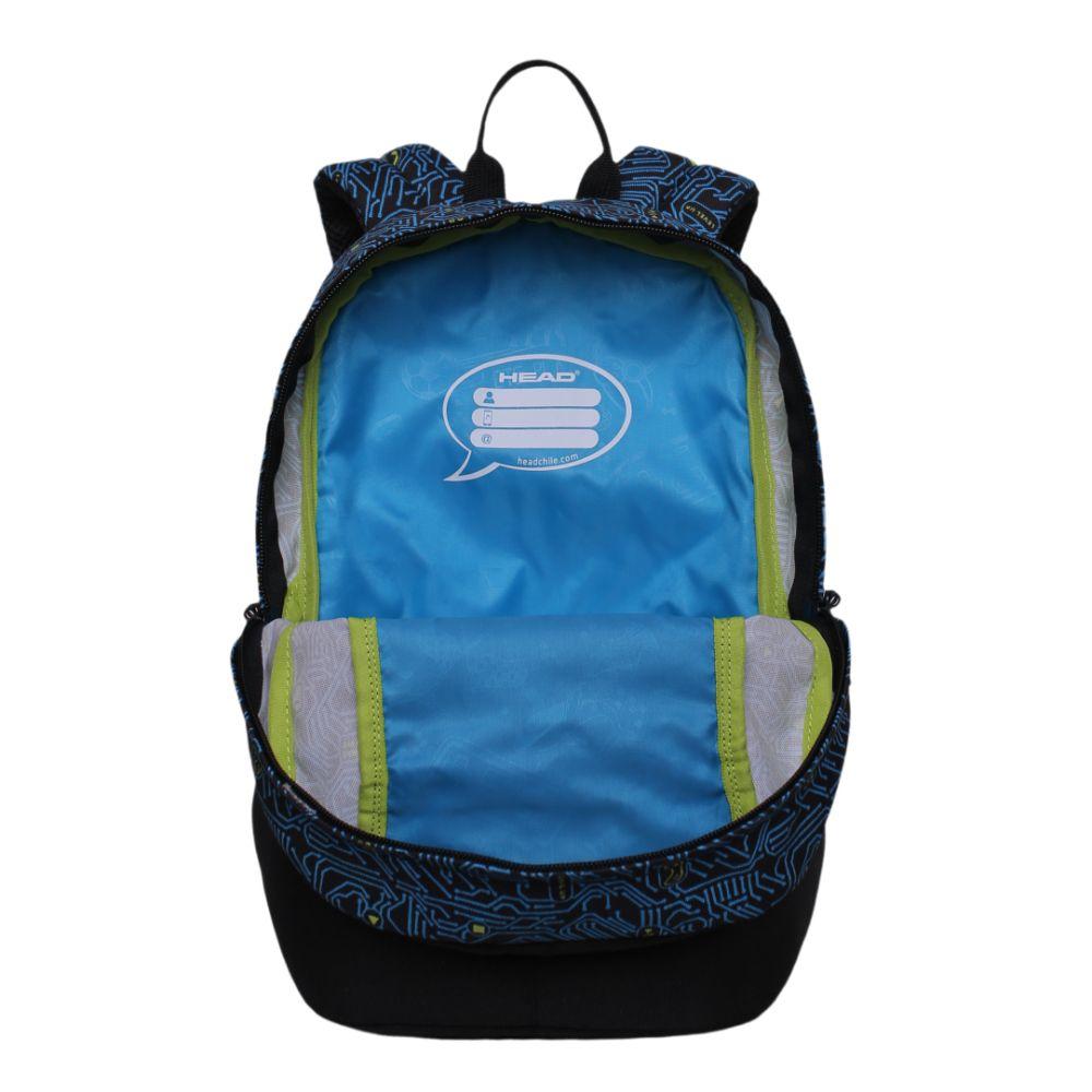 Mochila Escolar Khalessi Gamer Circuito Azul Head-1