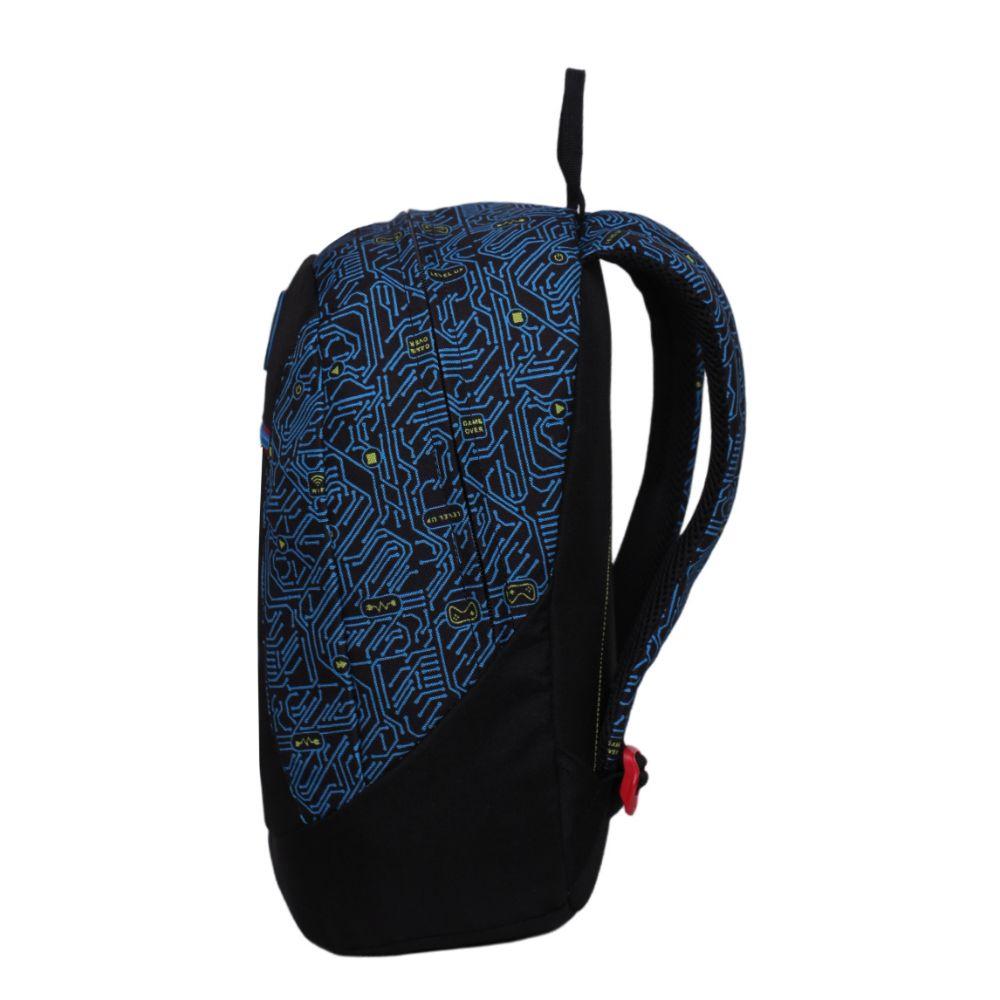 Mochila Escolar Khalessi Gamer Circuito Azul Head-2