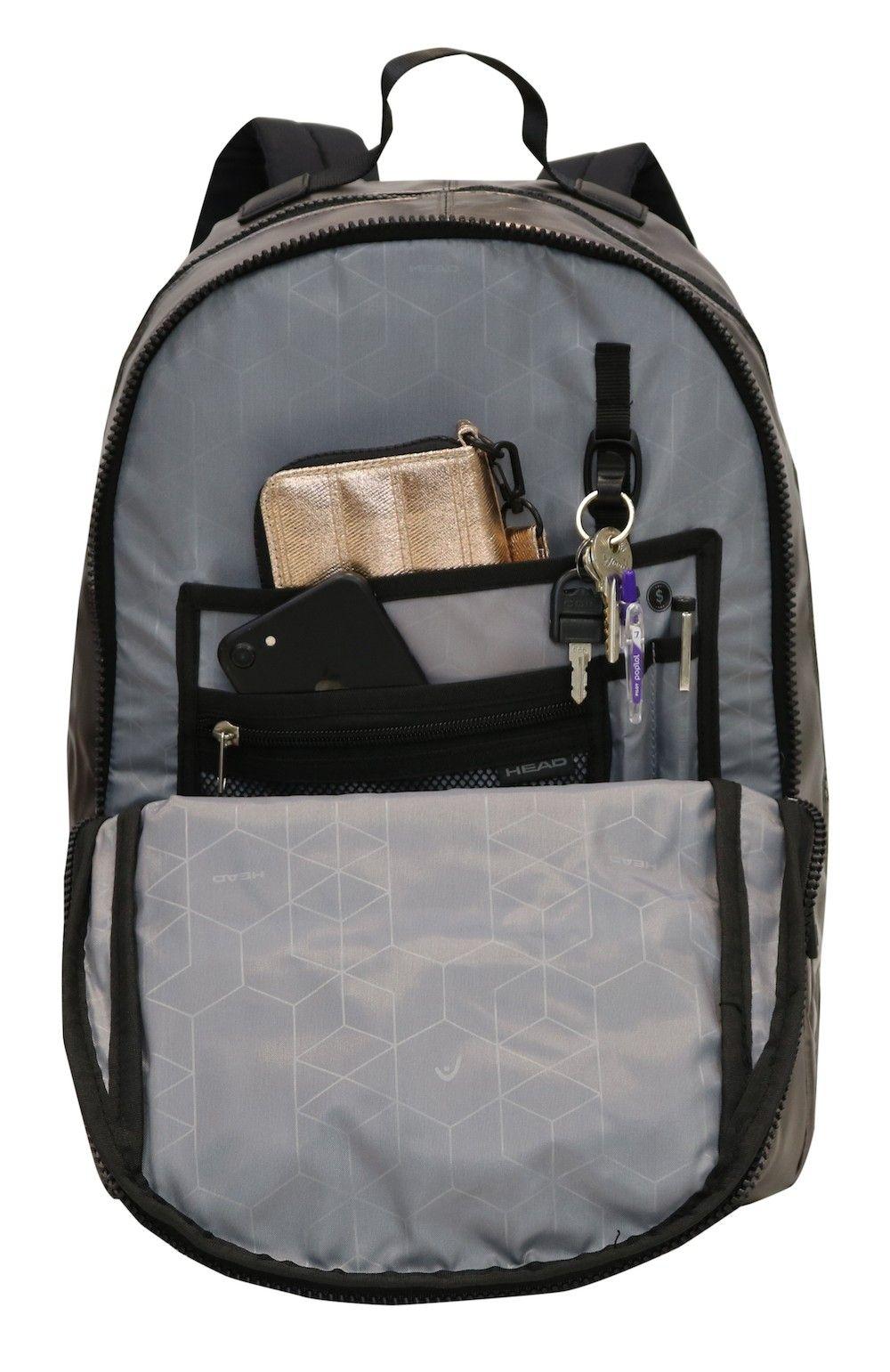 MOCHILA CLOUD Mujer NEW METALLIC ACERO HEAD-3