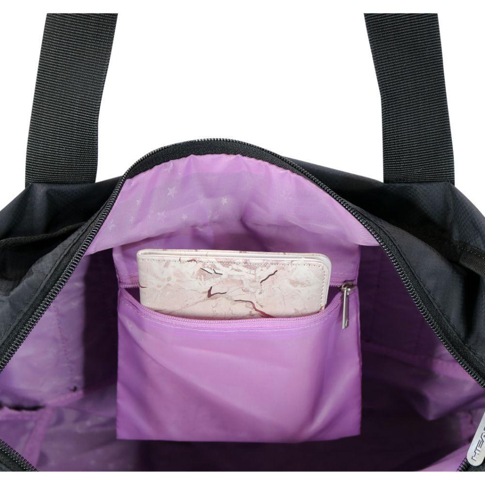 Bolso Cartera Star Negro Plata Head-3