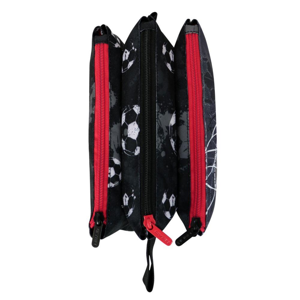 Estuche Celerio Futbol Negro Head-2