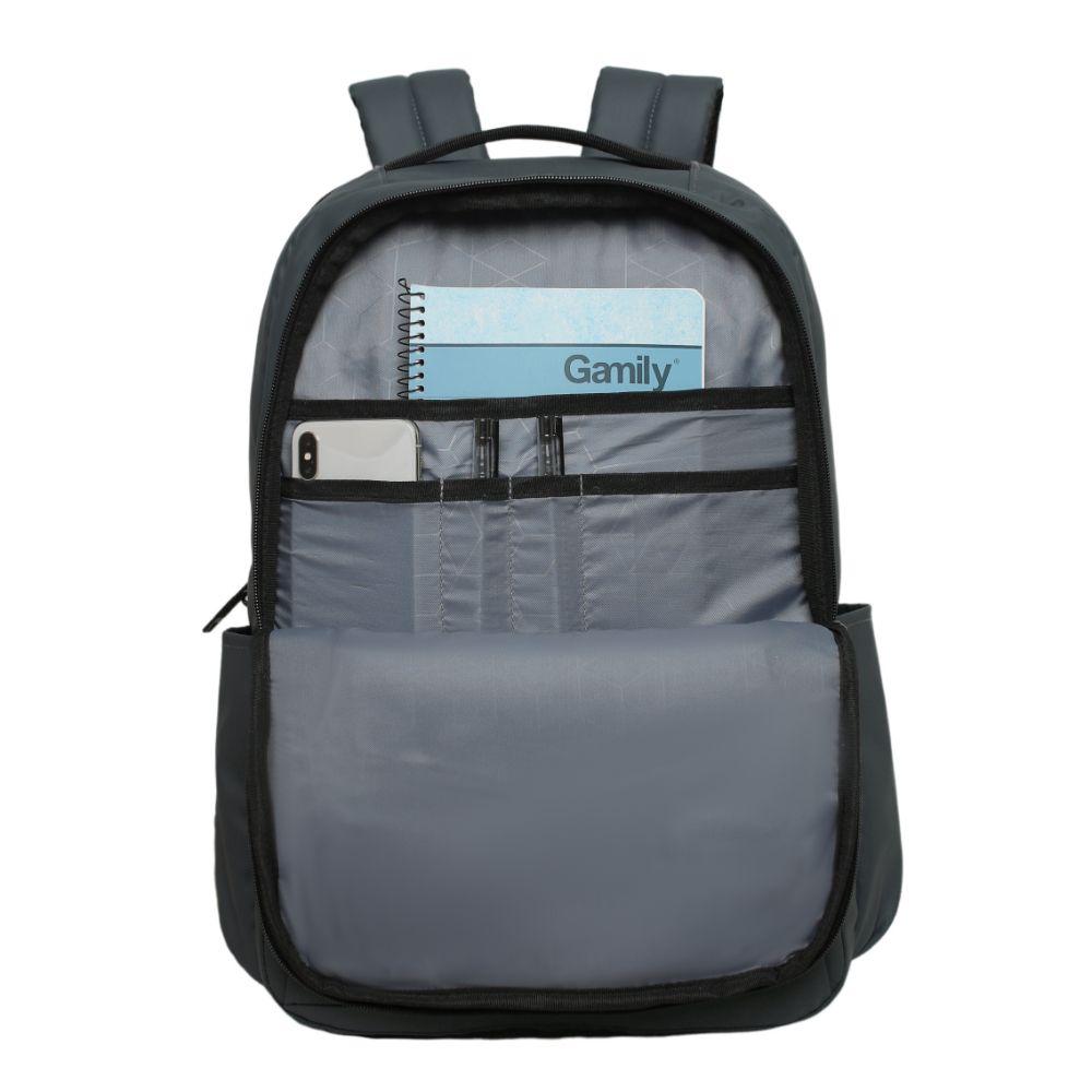 Mochila Ejecutivas Engomada Camiq Reverse Gris Head-3