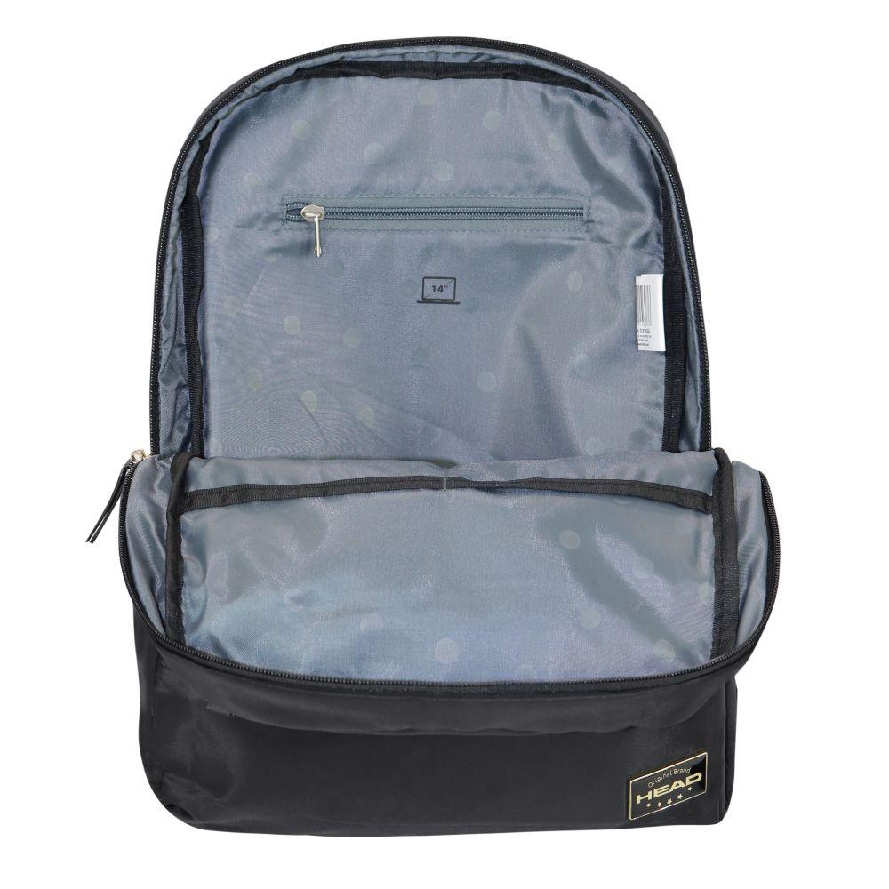 Mochila Ejecutiva Mujer Boogy Negro Gold Head-4