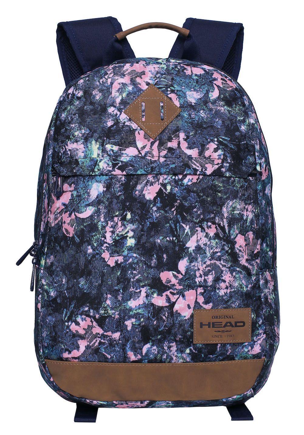 Mochila Juke Flores Azul Head-1