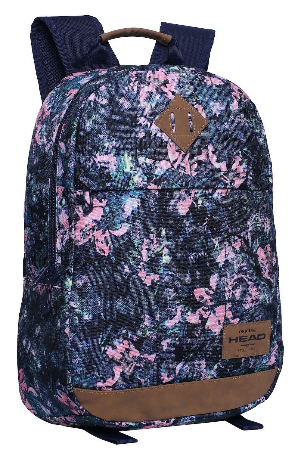 Mochila Juke Flores Azul Head-0