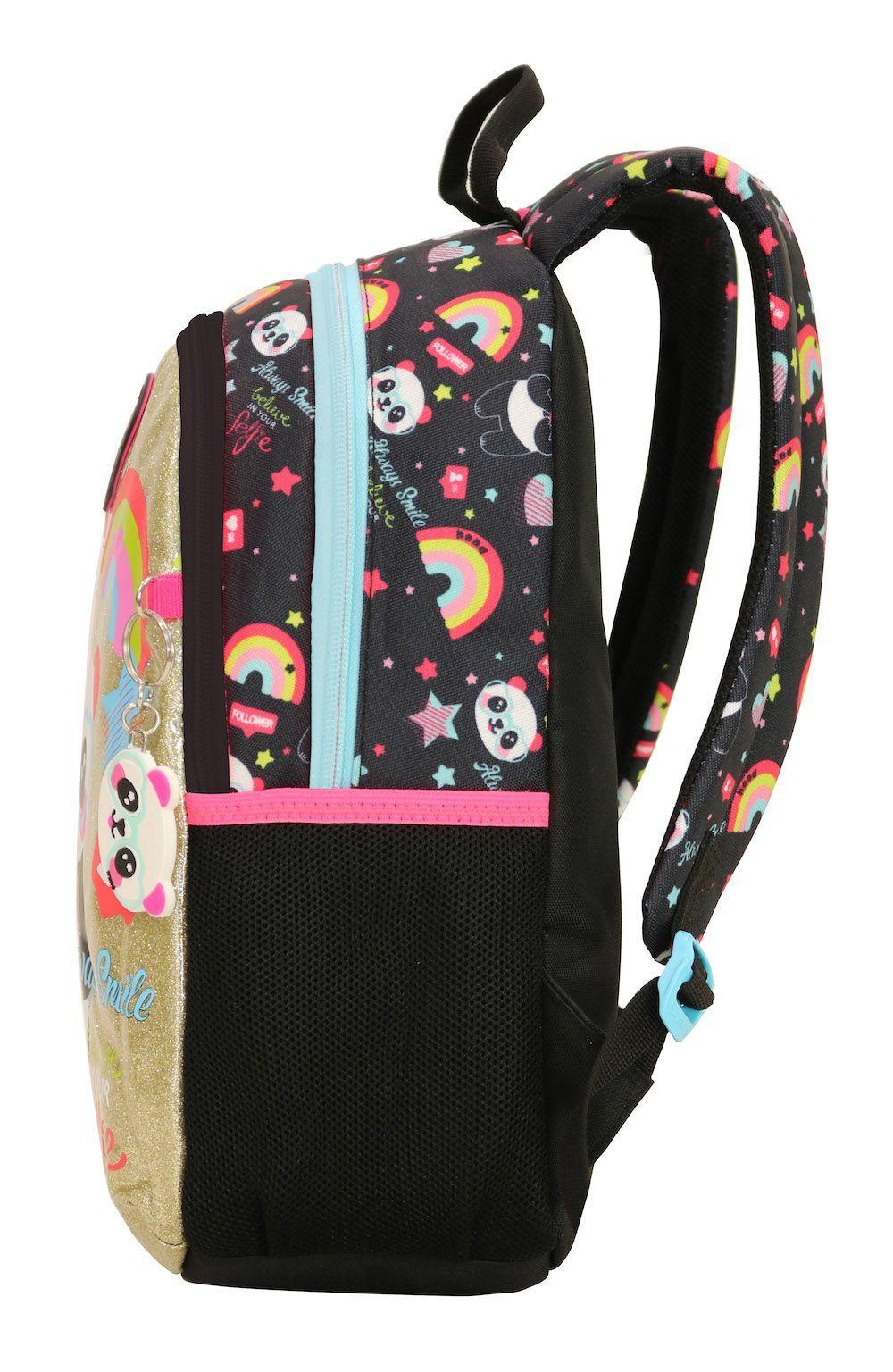 Mochila Bionica Panda Selfie Negro Head-3