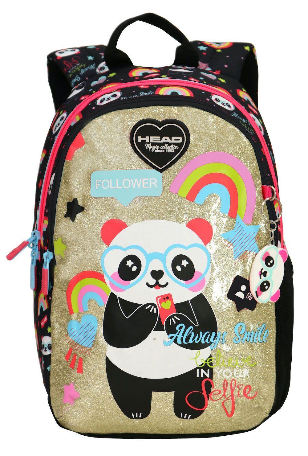 Mochila Bionica Panda Selfie Negro Head-1