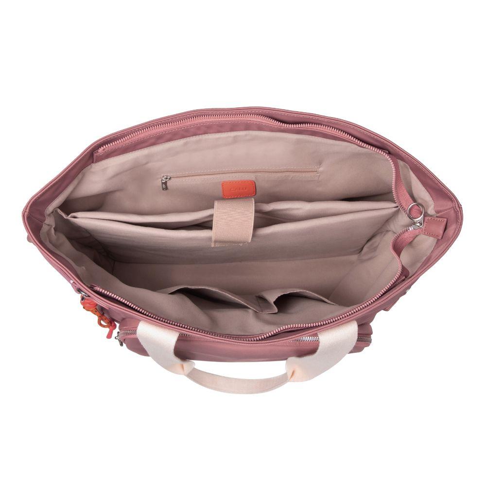 Cartera Tote Amplia Ginger Palo rosa Calu-3
