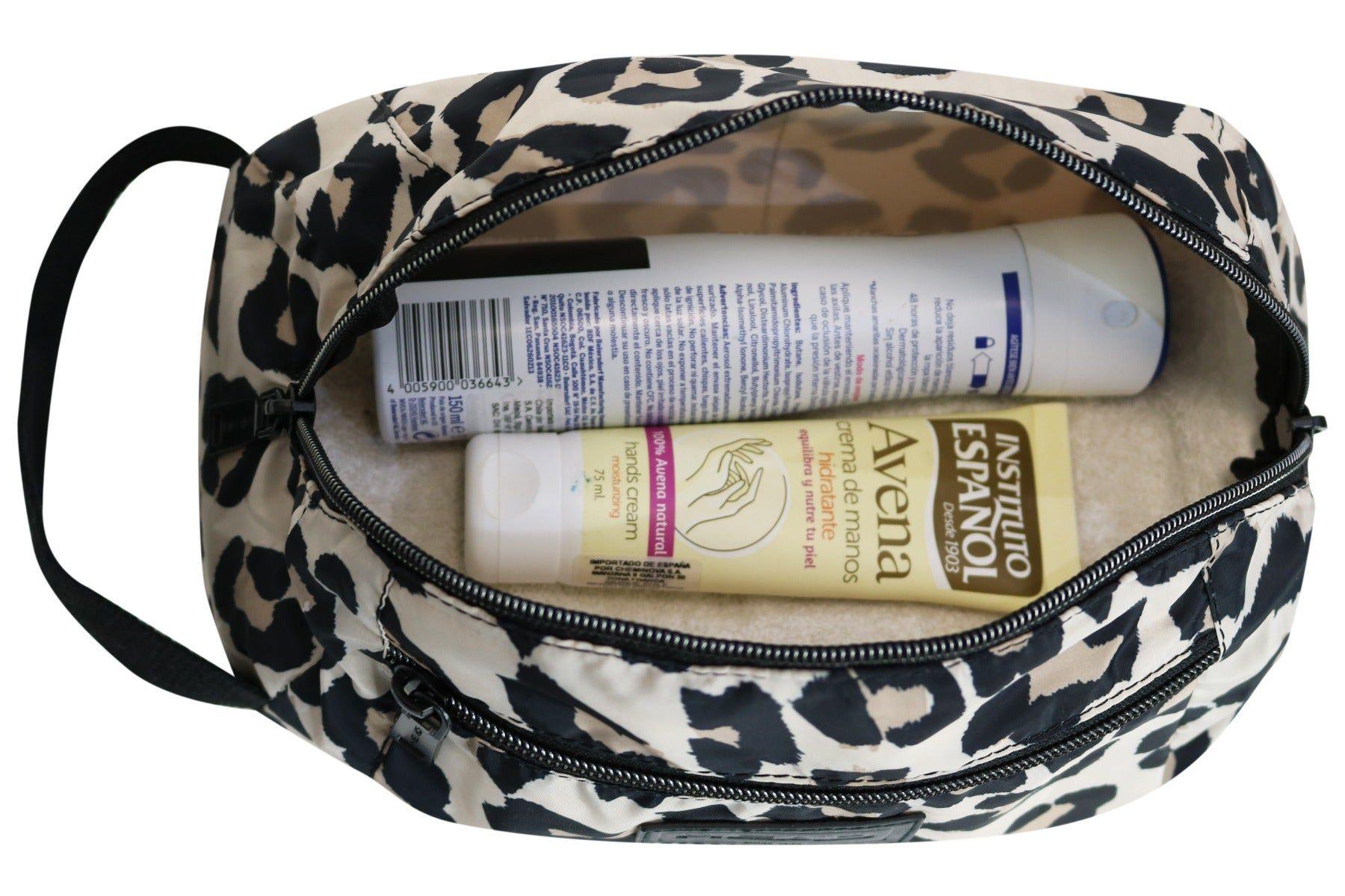 Cosmetiquero Hockey Animal Print Beige Head-3