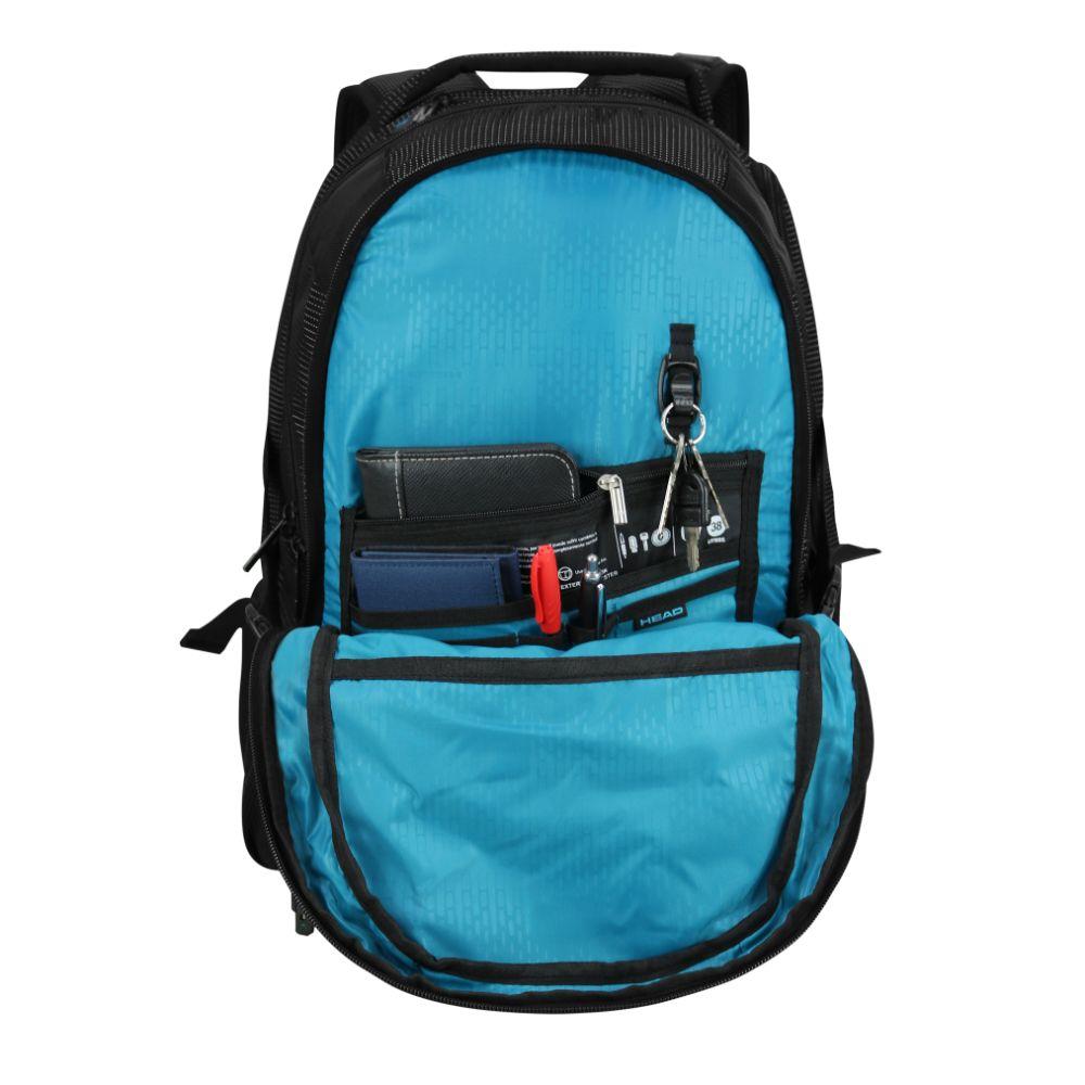 Mochila Porta Laptop New Q7 40L Twin Tone Negro Head-3