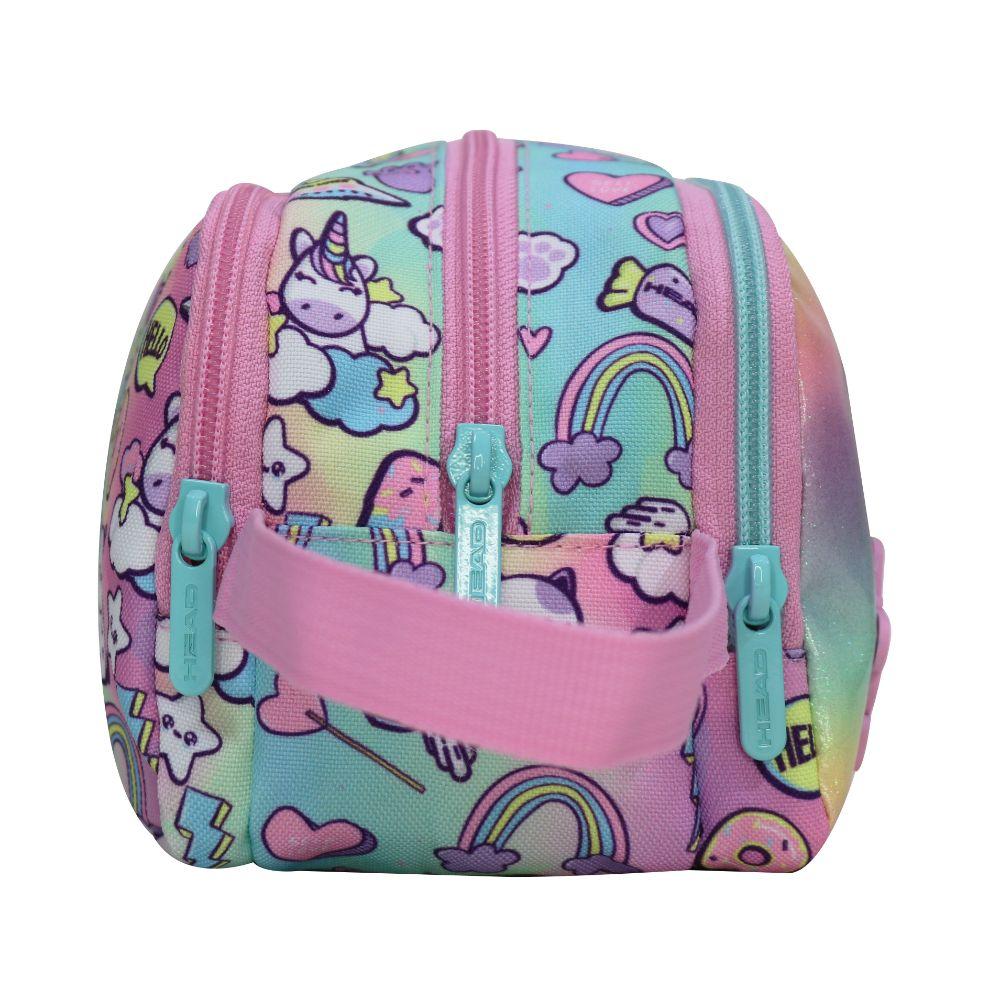Estuche Infantil Niña Atos Cat Faded Multicolor Head-5