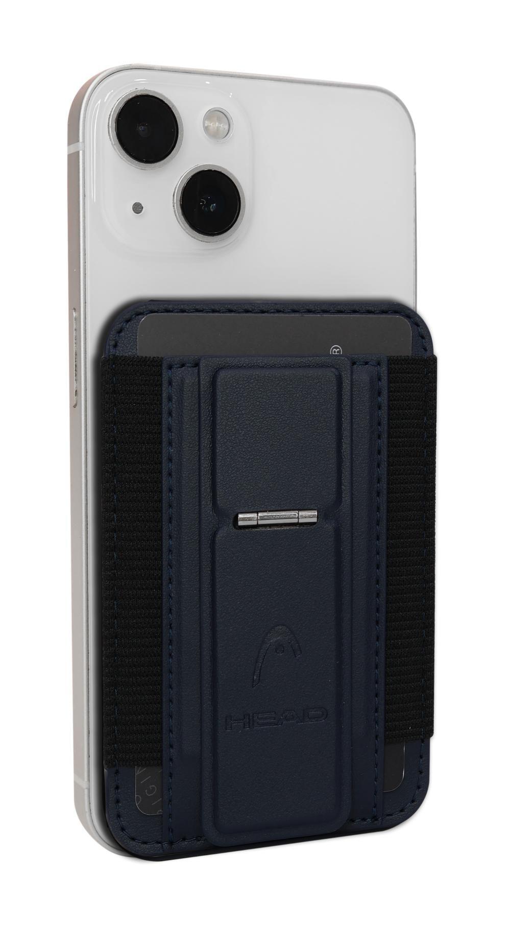 Billetera Tarjetero Magnético Magsafe Cayman Azul Head-3