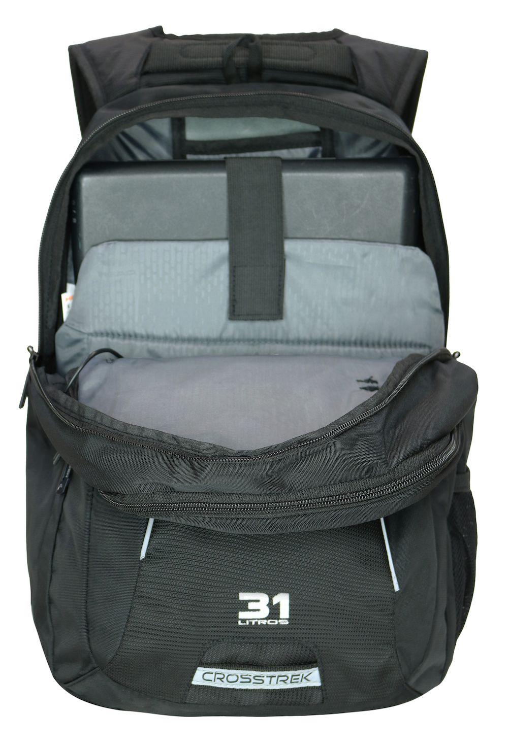 Mochila Tecnología Crosstrek USB Negro Head-3