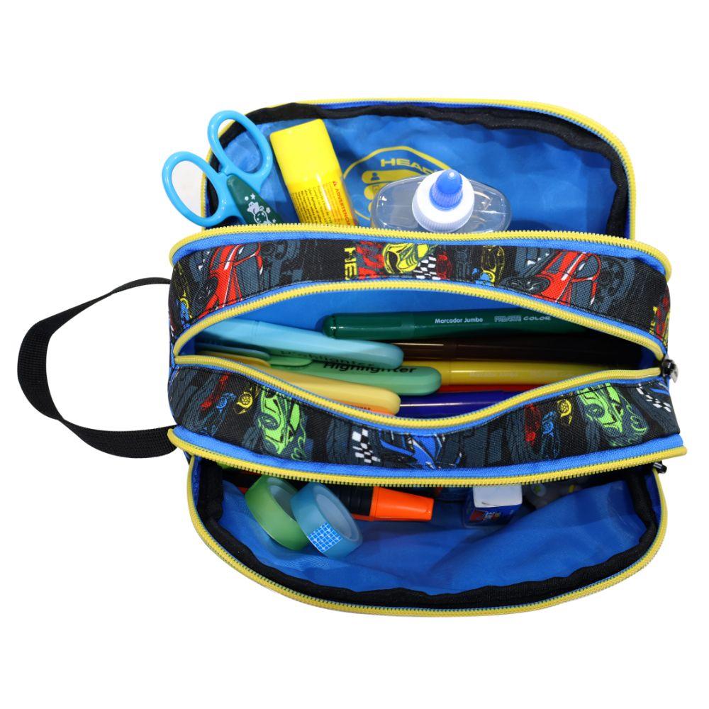 Estuche Infantil Niño Atos Speed Car Negro Head-3