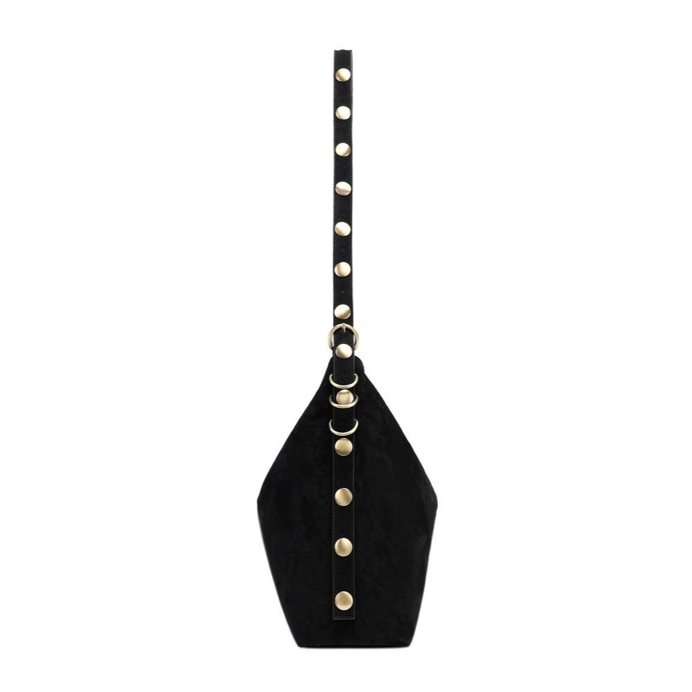 Cartera Bandolera Tachas Manuela Negro Calu-3
