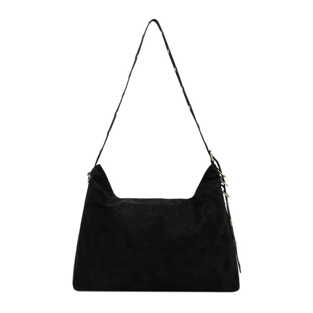 Cartera Bandolera Tachas Manuela Negro Calu-4