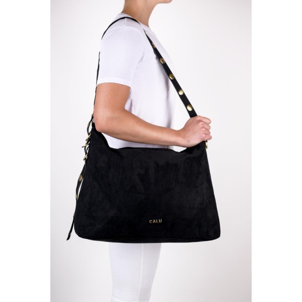 Cartera Bandolera Tachas Manuela Negro Calu-5