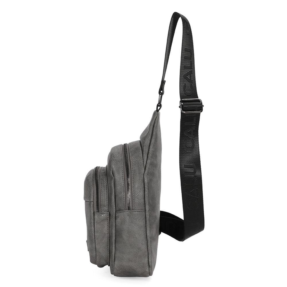 Mochila PU Cruzada Matilda Gris Marengo Calu-3