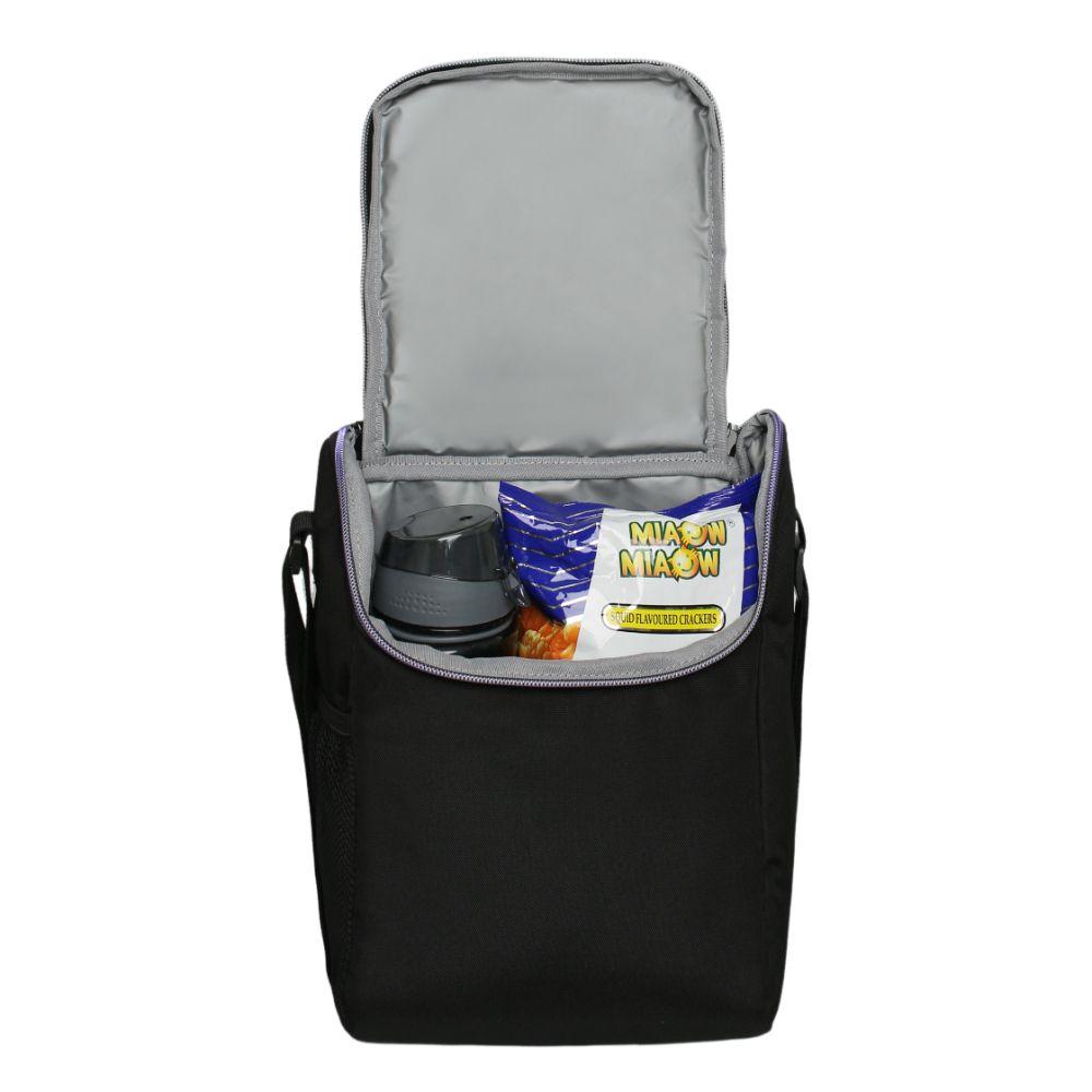 Lonchera Térmica Mujer Greenland Negro Lila Head-2