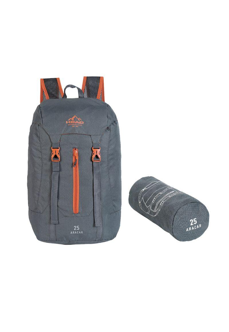 Mochila Outdoor Camping Aracar 25 Gris Head-2