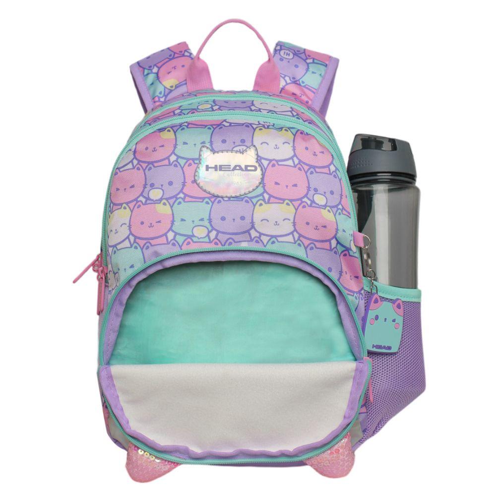 Mochila Infantil Niña Gum New Gatos Pastel Head-2