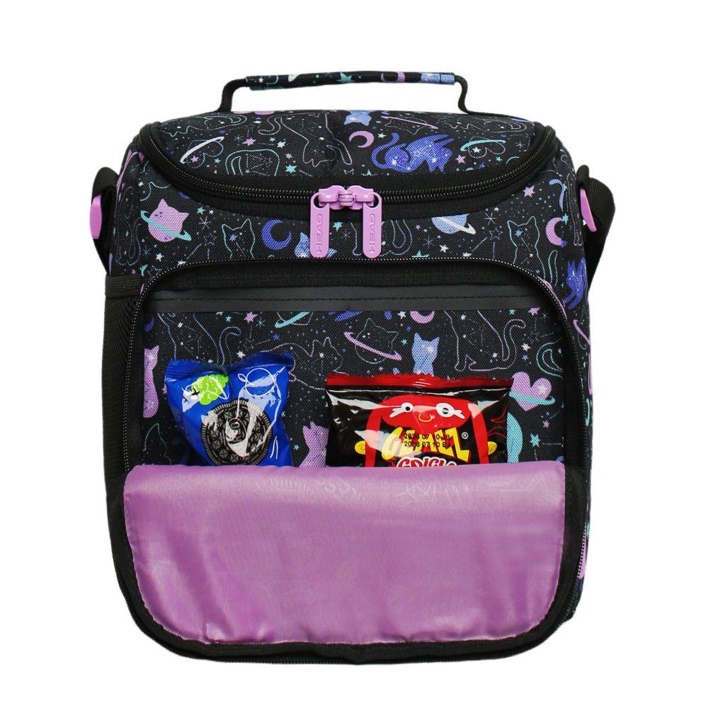 Lonchera Térmica Mujer Snack Space Cat Negro Head-1