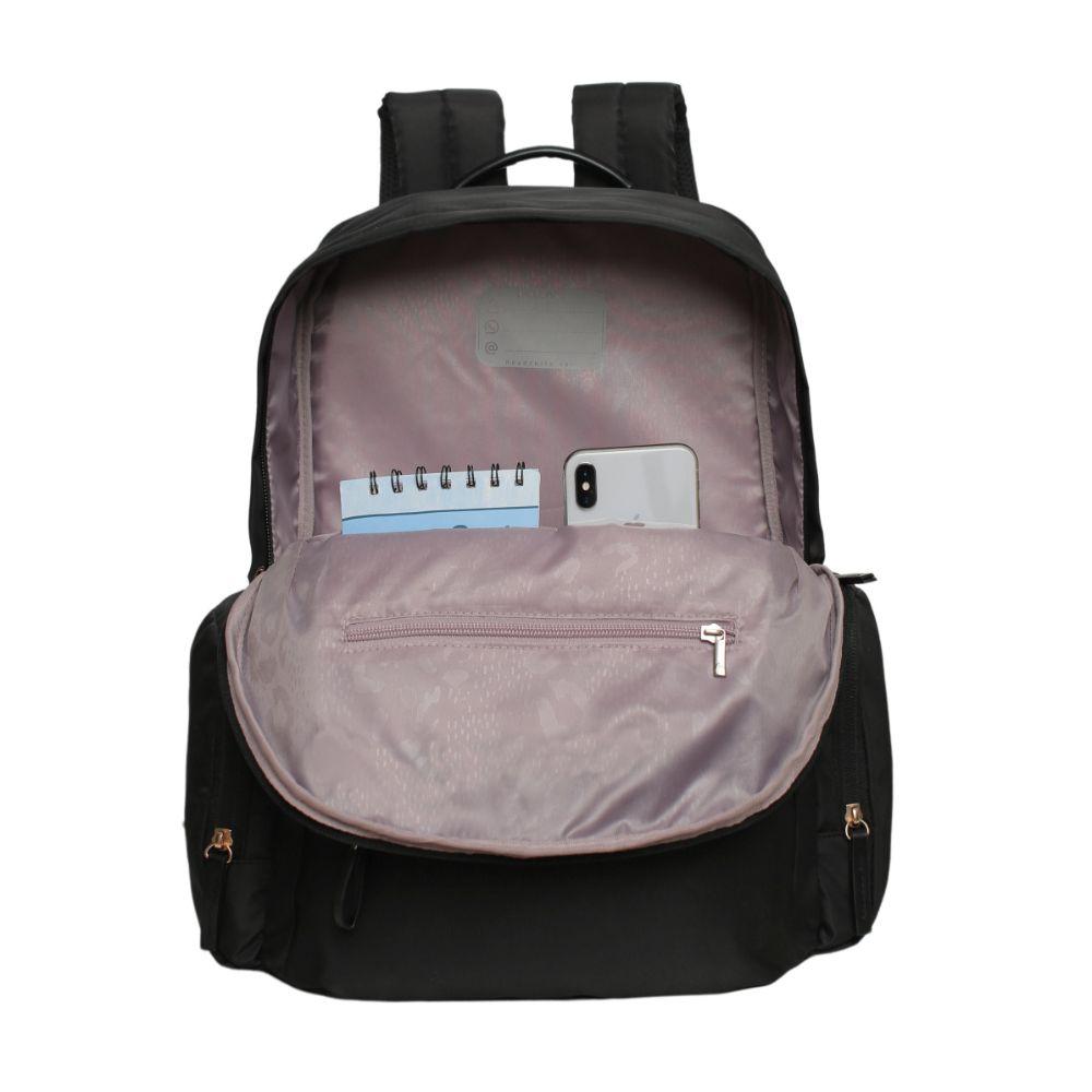 Mochila Ejecutiva Mujer Scala Negra Head-3
