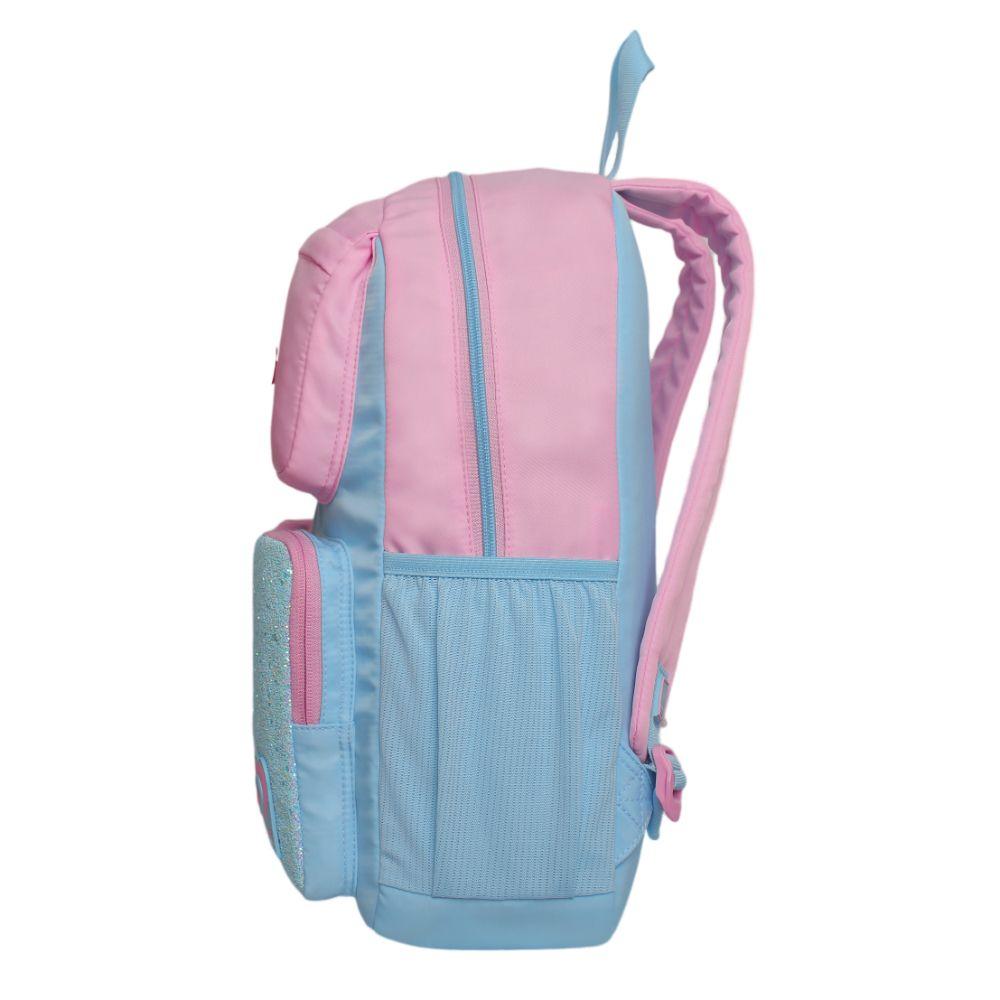 Mochila Infantil Niña Funny Brillo Block Rosado Head-3