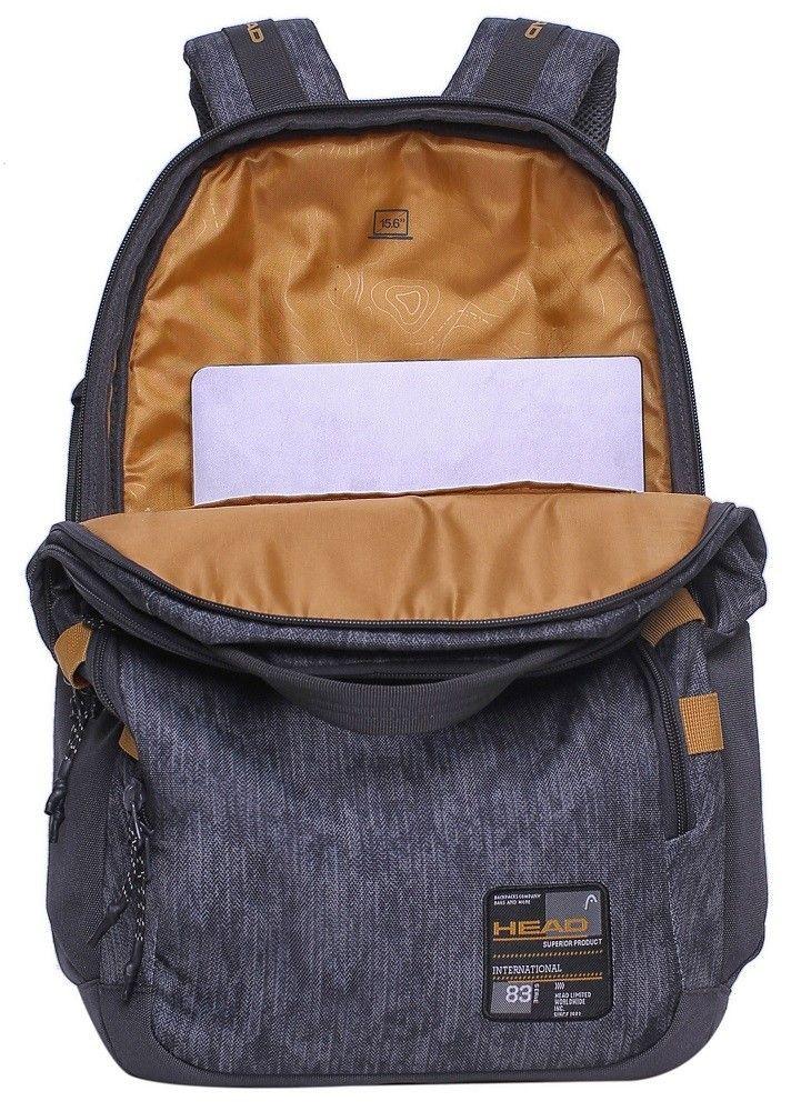 Mochila Computación Concept Gris Mostaza Head-2