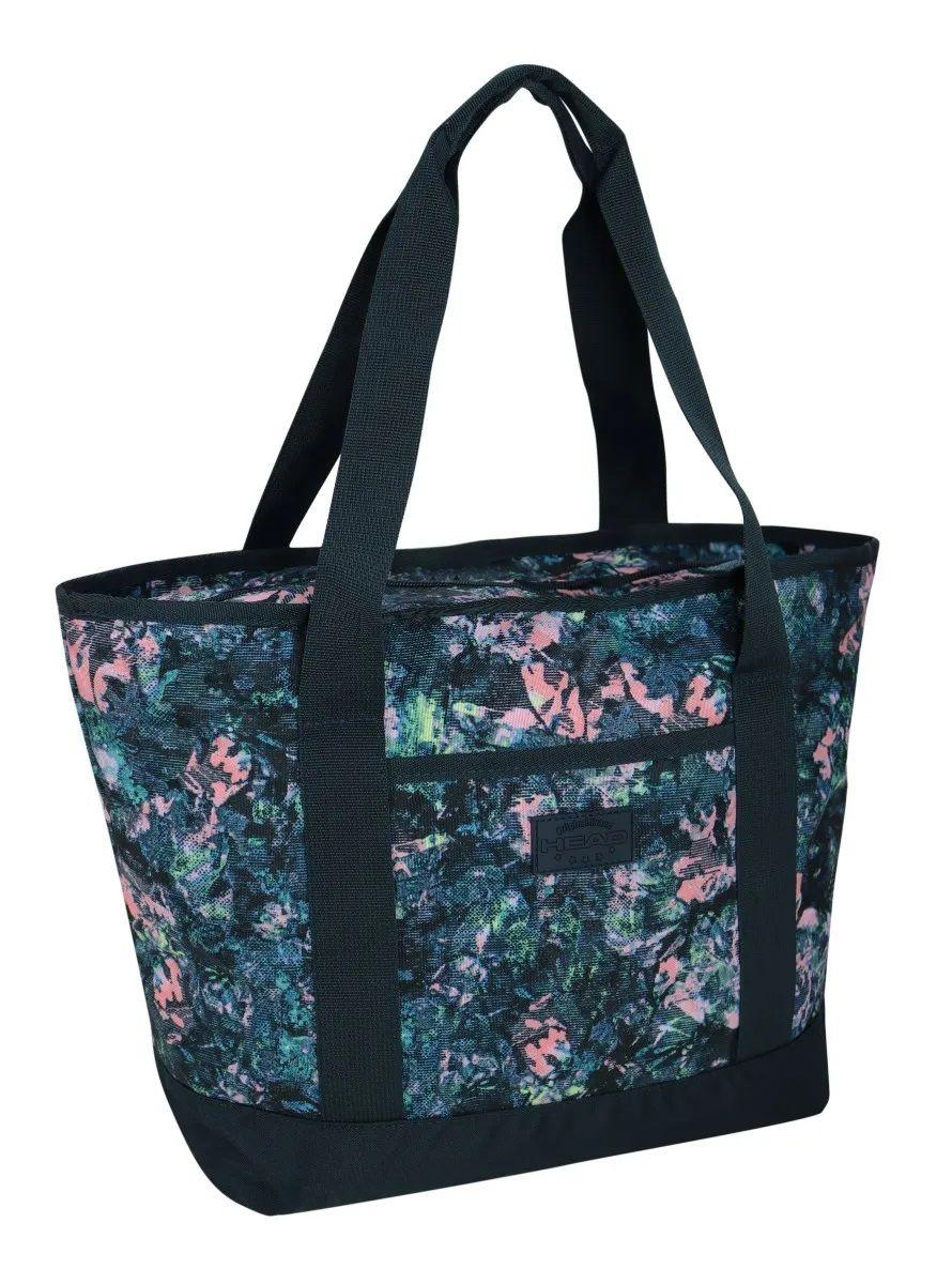 Bolso Cartera Shop Flores Azul Head-0