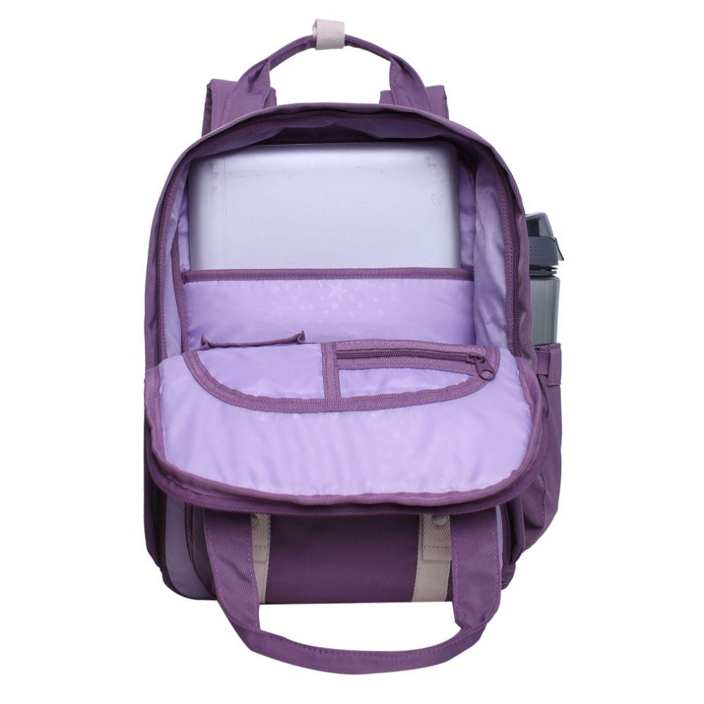 Mochila Mujer Alpha Block Morado Head-2