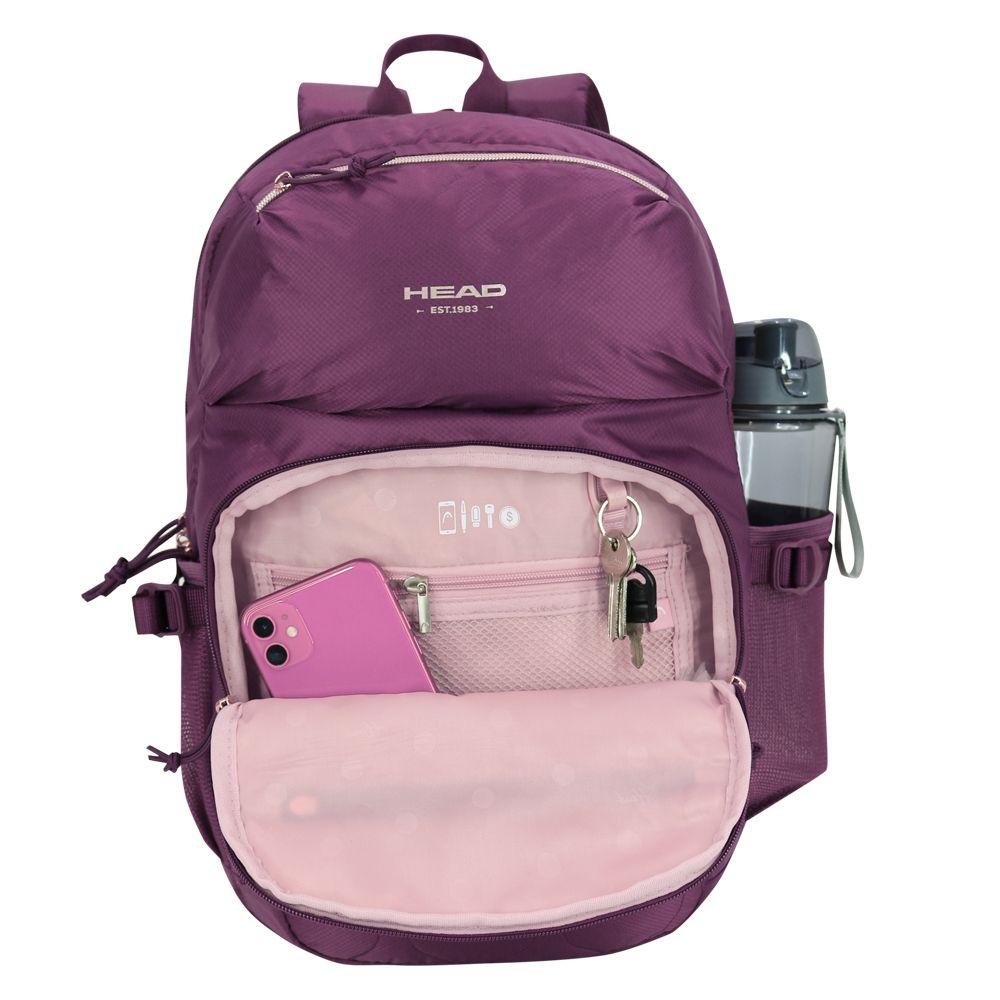 Mochila Ejecutiva Eternity Ondas Morado Head-2