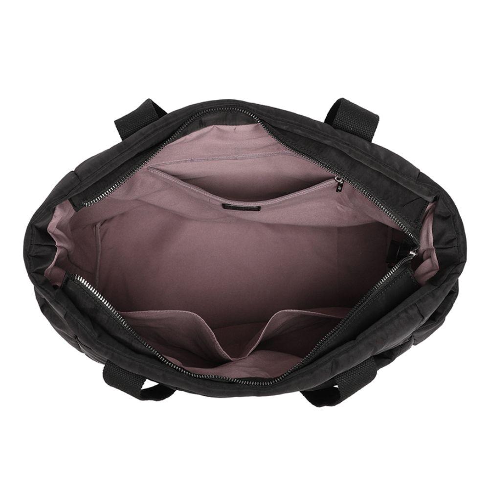 Bolso Mujer Magnolia Acolchado Negro Calu-2