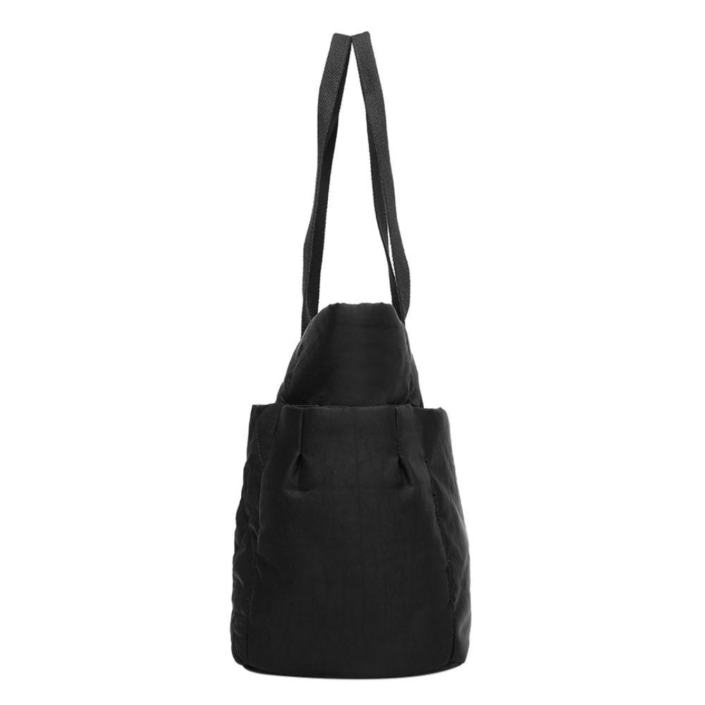 Bolso Mujer Magnolia Acolchado Negro Calu-3