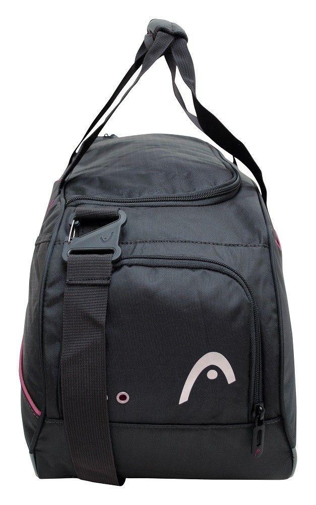 Bolso Deportivo Combat 45 Negro Fucsia Head  -3