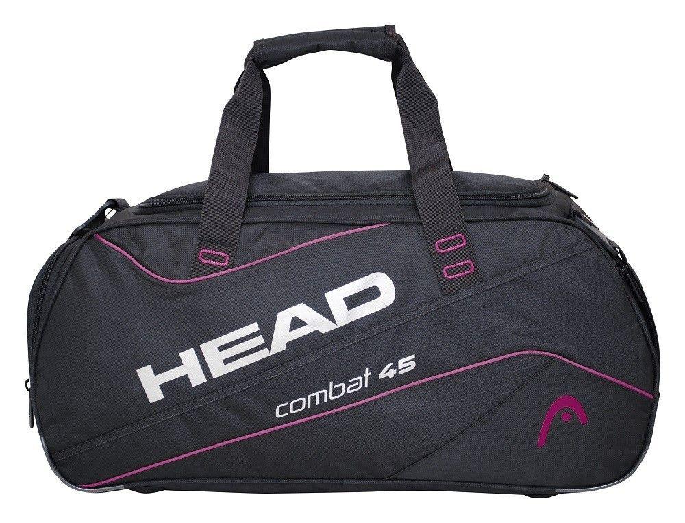 Bolso Deportivo Combat 45 Negro Fucsia Head  -0