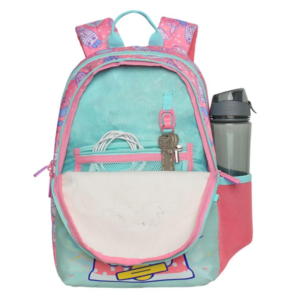 Mochila Infantil Niña Bionica Sweet Candy Rosado Head-2
