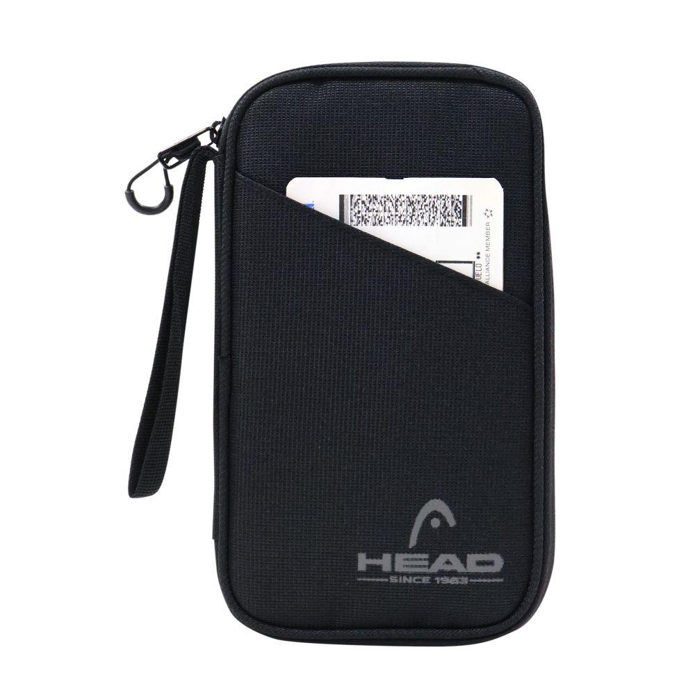Porta Pasaporte Organizador Documentos Miles Negro Head-4