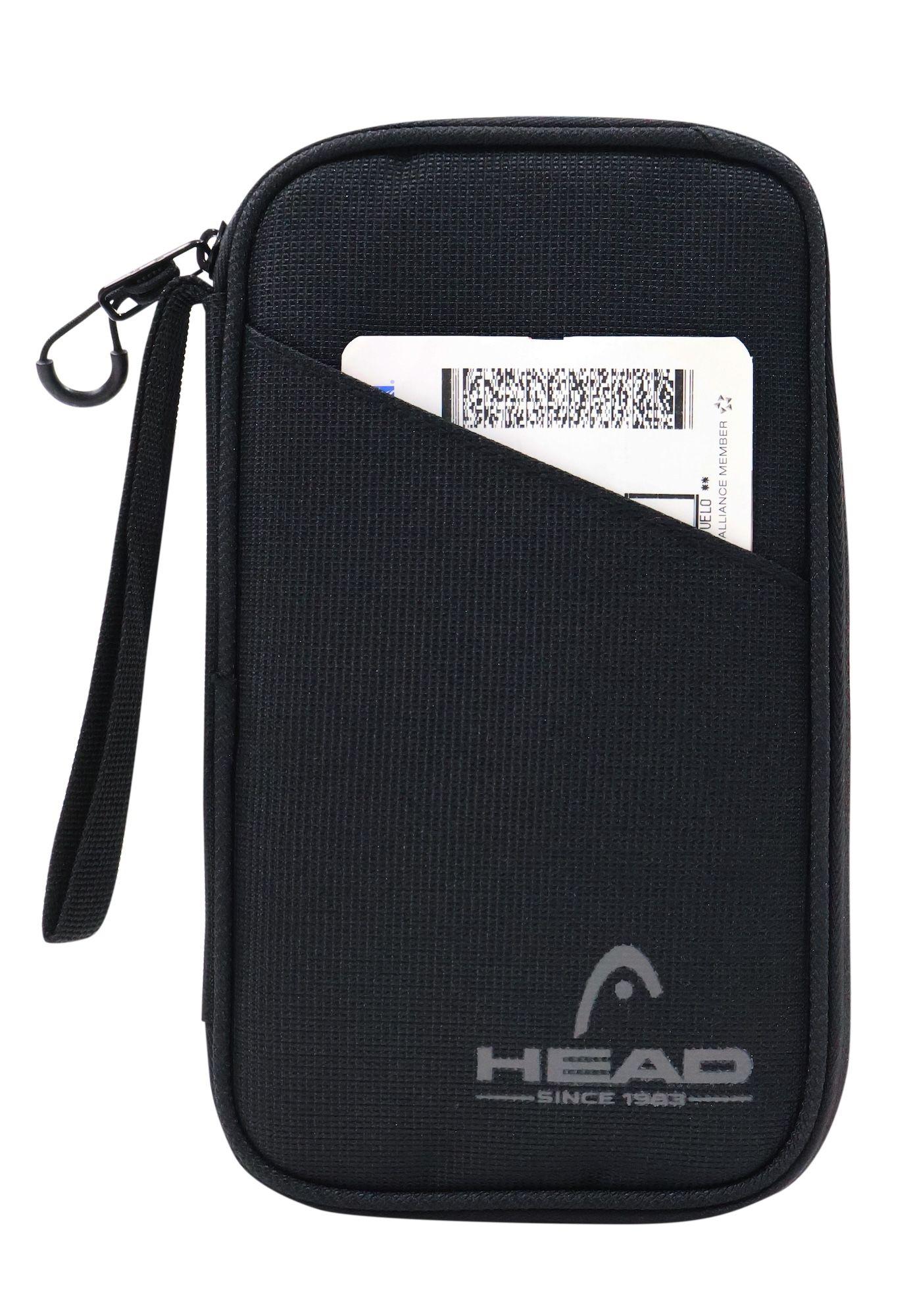 Porta Pasaporte Organizador Documentos Miles Negro Head-5