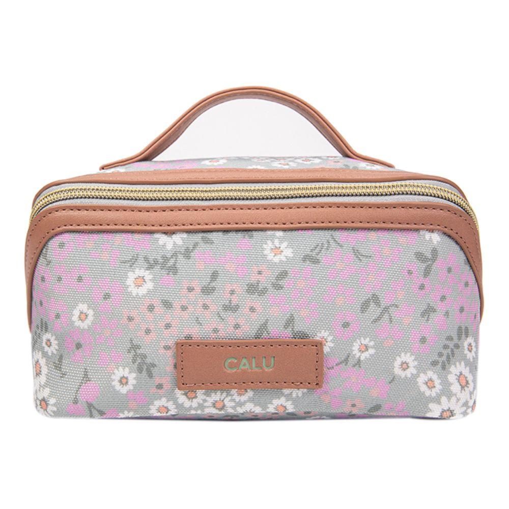 Neceser Cosmetiquero Leo Flores Menta Calu-1