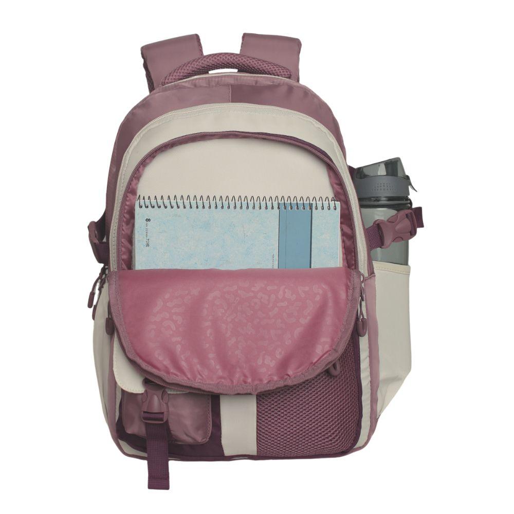 Mochila Mujer Microfibra Artura Block Malva Head-2