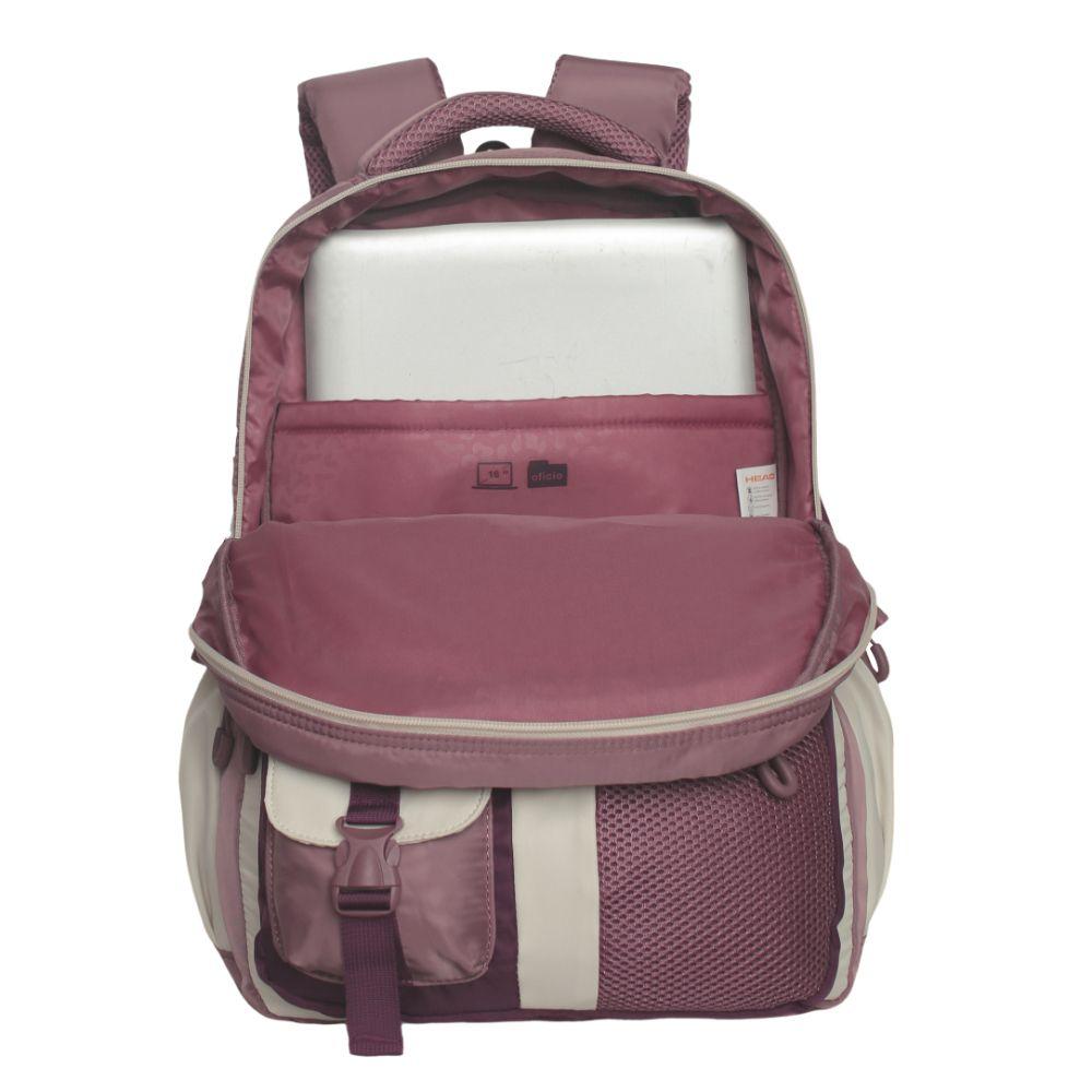 Mochila Mujer Microfibra Artura Block Malva Head-3