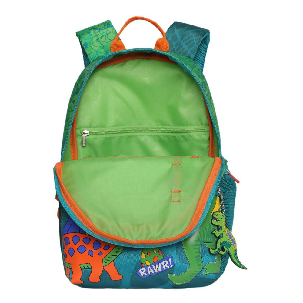 Mochila Infantil Niño Bionica Dino Verde Head-3