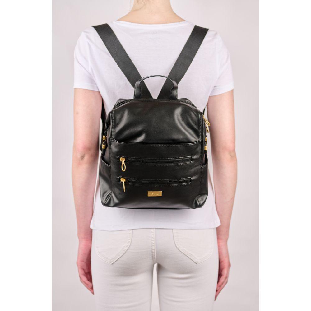 Mochila Pequeña Antonella Negro Calu-5