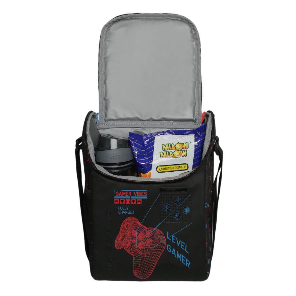 Lonchera Infantil Niño Fresh Gamer Negro Head-2