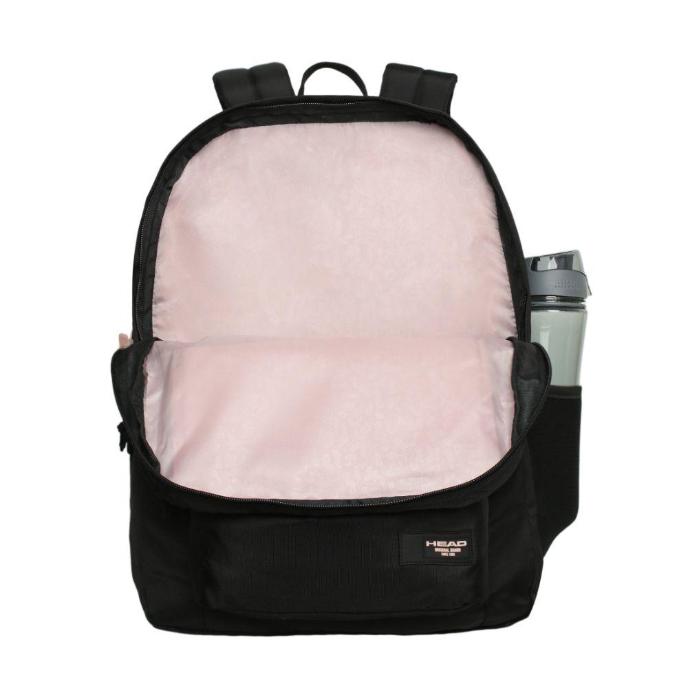 Mochila Grande Mujer Katana 45L Negro Rosado Head-2