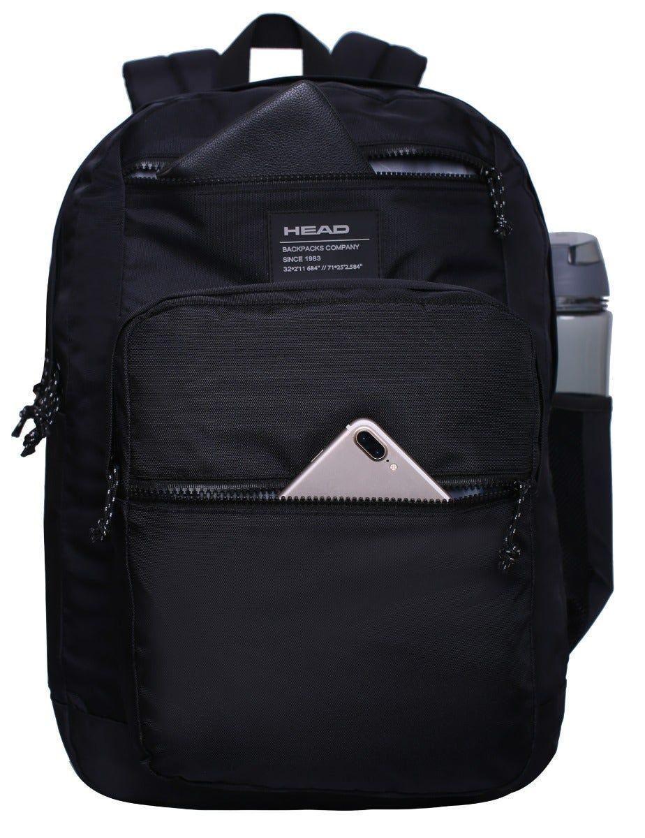 Mochila Gladiator 22 Negro Head-1